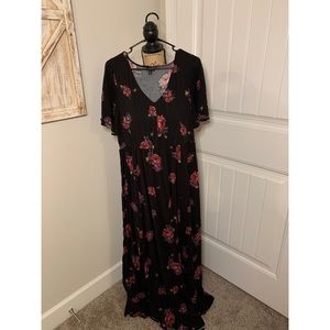 Torrid size 2 floral maxi dress